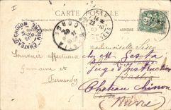 CPA Biarritz Pittoresque Vague du 4 aout 1905 au Rocher de la Vierge