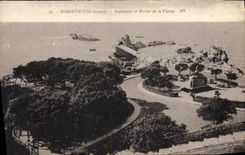 CPA Biarritz Esplanade et Rocher de la Vierge