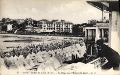 CPA Saint Jean de Luz La Plage vers l'Hotel du Golf