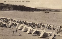 CPA Saint Jean de Luz La Plage et la Rhune