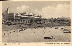 CPA Saint Jean de Luz Vue generale de la plage vers la Pergola