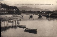 CPA Saint Jean de Luz (Cote Basque) Le Pont du Chemin de fer et la Rhune