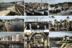 CPM Saint Jean de Luz Plage Port Maison Louis XIV Maison de l'Infante interieur de l'Eglise socoa