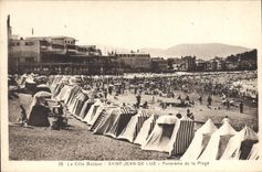 CPA Saint Jean de Luz La Cote Basque Panorama de la Plage