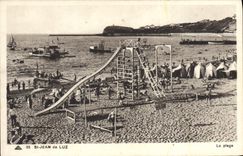 CPA Saint Jean de Luz La plage