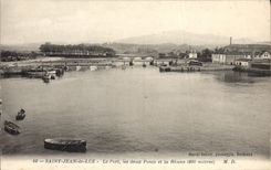 CPA Saint Jean de Luz Le Port les deux Ponts et la Rhune (900 metre)