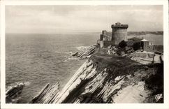 CPA Saint Jean de Luz Le Fort de Socoa et les Falaises a maree basse