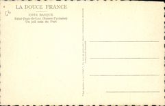 CPA Saint Jean de Luz (Basses Pyrenees) Un joli coin du Port