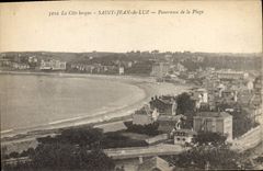 CPA Saint Jean de Luz La Cote basue Panorama de la Plage