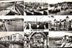 CPA Saint Jean de Luz Plage Port Ciboure Plage Port Maison Louis XIV Maison de l'Infante Interieur d