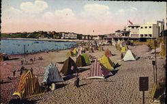 CPA Saint Jean de Luz (B P) La Plage et l'Atlantic Hotel