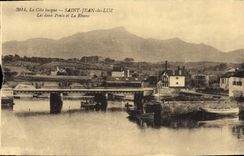 CPA Saint Jean de Luz La Cote basque Les deux Ponts et la Rhune