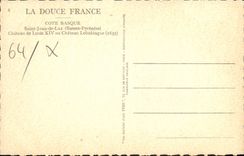 CPA Saint Jean de Luz (Basses Pyrenees) Cote Basque Chateau de Louis XIV ou Chateau Lohobiague