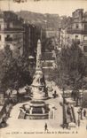 CPA Lyon Monument Carnot et Rue de la Republique