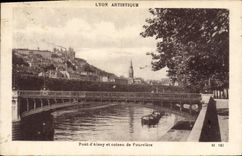 CPA Lyon Artistique Pont d'Ainay et coteau de Fourviere