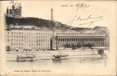 CPA Lyon le 21/08/01 Palais de Justice coteau de Fourviere
