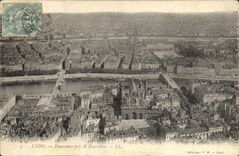 CPA Lyon Panorama prise de Fourviere