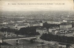 CPA Lyon Vue Generale des Quartiers de Perrache et la Guillotiere