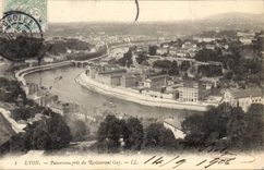 CPA Lyon Panorama pris du Restaurant Gay