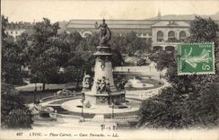 CPA Lyon Place Carnot Gare Perrache