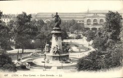 CPA Lyon Place Carnot Gare Perrache