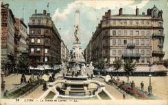 CPA Lyon La Statue de Carnot