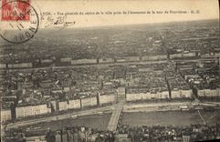 CPA Lyon Vue generale du centre de la ville de l'Ascenceur de la tour de Fourvieres