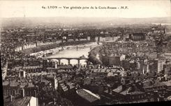 CPA Lyon Vue generale prise de la Croix Rousse