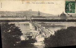 CPA Lyon Pont de la Guilotiere et Hotel Dieu