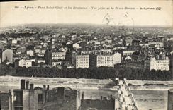 CPA Lyon Pont Saint Clair et les Brotteau Vue prise de la Croix Rousse