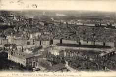 CPA Lyon Saint Clair et le Haut Rhone Vue prise de Fourviere