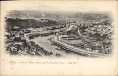 CPA Lyon Vue sur Serin et Vaise prise du Restaurant Gay