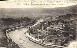 CPA Lyon Panorama sur la Saone Vaise et Serin