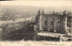 CPA Lyon Notre Dame de Fourviere Vue prise de la Tour Metallique