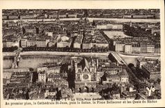 CPA Lyon La Ville vue de Fourviere