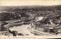 CPA Lyon Vue generale sur Vaise et le Mont d'Or