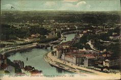 CPA Lyon Vue generale sur Vaise et le Mont d'Or
