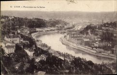 CPA Lyon Panorama sur La Saone