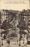 CPA Lyon Monument Carnot Perspective de la Rue de la Republique et Coteau Croix Rouge Tramway
