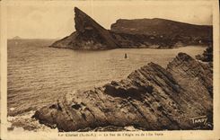 CPA Le Clotat (B du R) Le Bec d'Aigle vue de l'ile verte