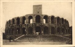 CPA Arles Les Arenes Grand Escalier