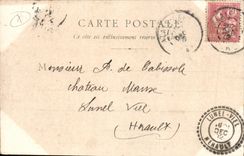 CPA Arles Musee Lapidaire (detail de droite)