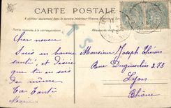 CPA Marseille La Place d'Aix et l'Aro de Triomphe