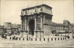 CPA Marseille Arc de Triomphe de la Porte d'Aix