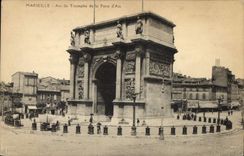 CPA Marseille Arc de Triomphe de la Porte d'Aix 