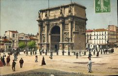CPA Marseille Arc de Triomphe Place d'Aix 
