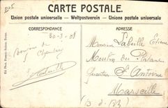 CPA Chamonix Vue generale et le Mont Blanc 