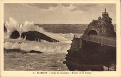 CPA Biarritz Golfe de Gascone de la Vierge 