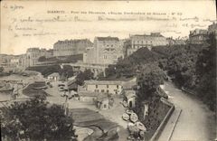 CPA Biarritz Port des Pecheurs L'Eglise Ste Eugenie et Atavale 