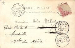CPA Biarritz Port des Pecheurs L'Eglise Ste Eugenie et Atavale